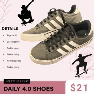 adidas Men's Regular Fit Everyday Sneakers 10.5
